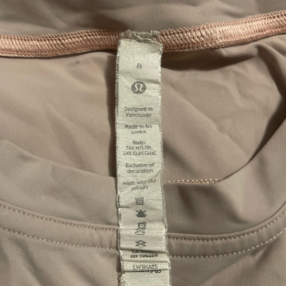 lululemon Pink Women's Boxy Top - Picture 3 of 3